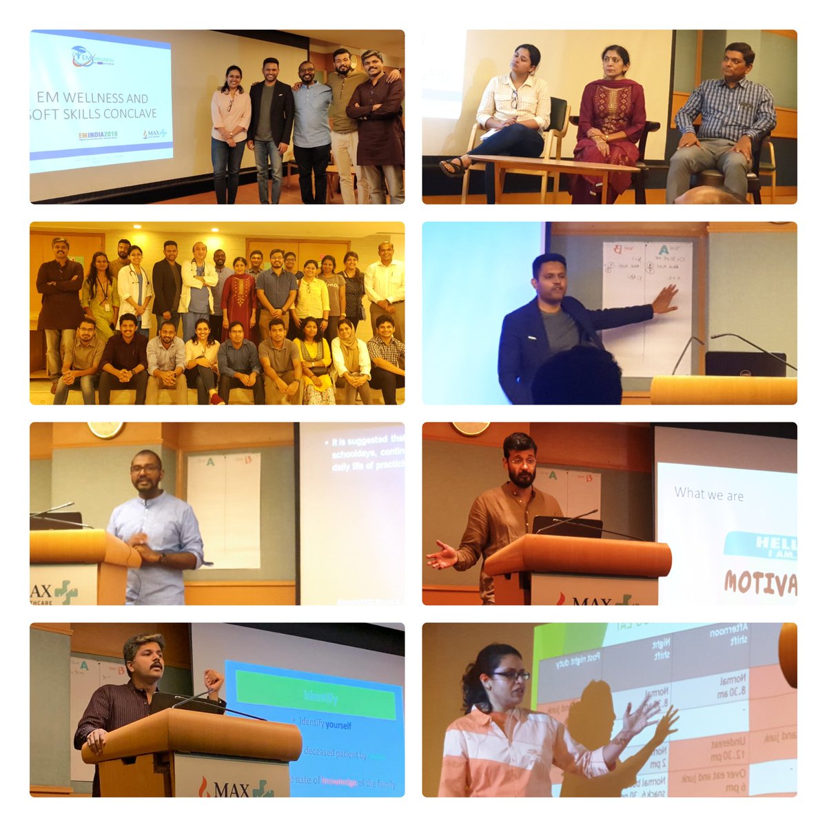 The EM Wellness &amp; Soft skills conclave at EMINDIA was an amalgamation of activities, eccentric thoughts, theatrics, randomly repeated experiences on #Burnout #BreakingBadNews #Resilience #CircadianDisruption #Wellness #Mindfulness - the #EMMinds team is here ;) <a href="/emaindian/">EMA</a>