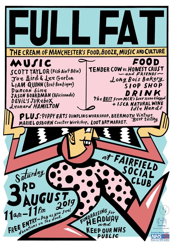 Full Fat is popping off this Saturday. Much endorse. Plenty of great ppl helping raise funds for two great charities. Go visit <a href="/FullFatMcr/">FULL FAT</a> if you get a chance.