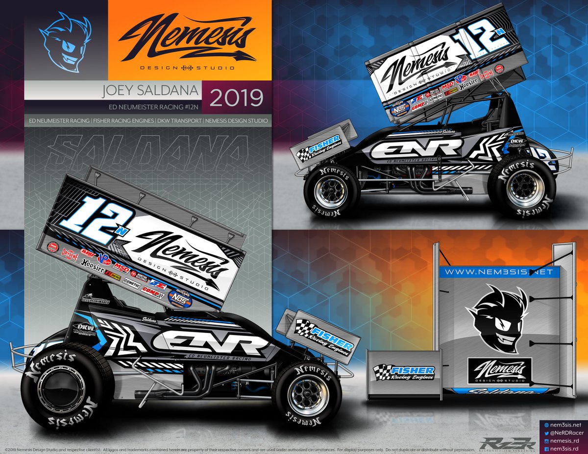 JS17Racing's tweet image. Nemesis Design Studio (@NeRDRacer) joins @JoeySaldana and Ed Neumeister Racing for the @KnoxvilleNats!  Release here: saldana-knoxville.squarespace.com/release  #believeinthebullet