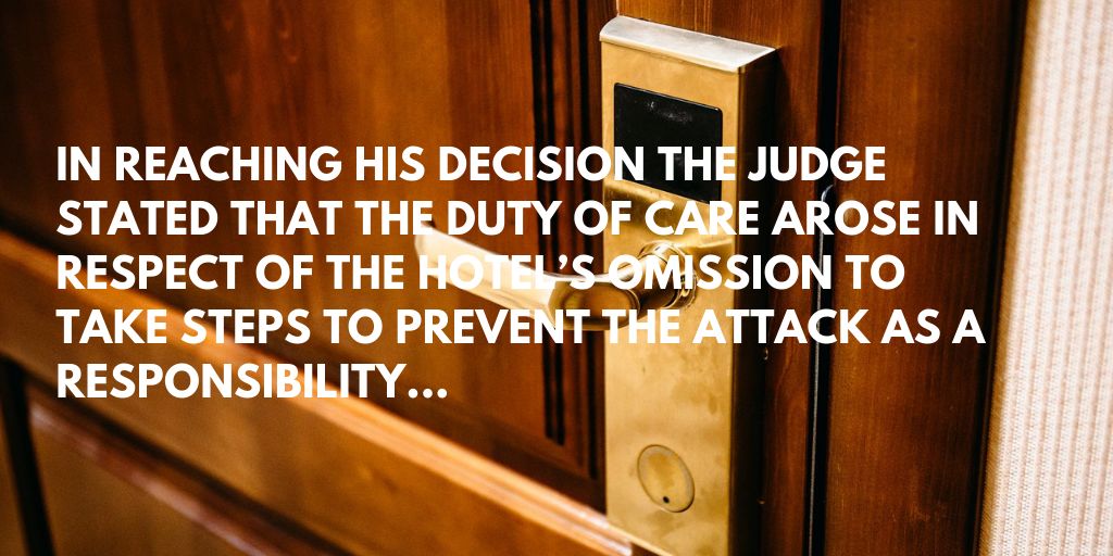 boyesturner's tweet photo. Ally Tow discusses the recent case of Al-Najar &amp; Others V The Cumberland Hotel (London) Ltd [2019] https://t.co/PltUF7KKgD #Hoteliers #GuestProtection #HotelLiability https://t.co/J3a5OxoOtx
