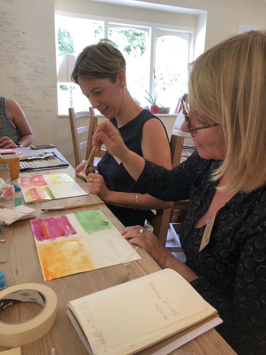 AMIEAA's tweet photo. Day 2:  more singing, more art with watercolors, an early morning walk, fresh plums and jam. #eaauksc2019 https://t.co/Nhe3303afA