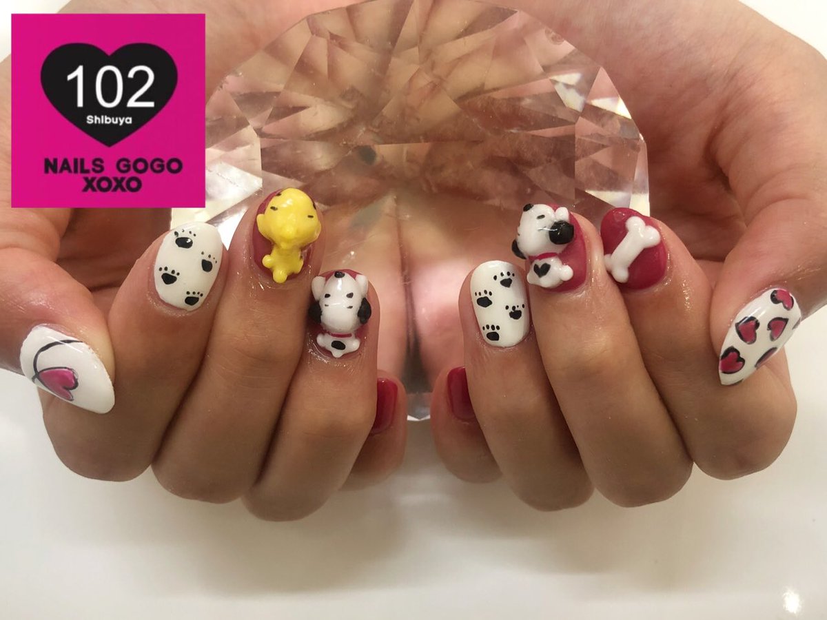 ট ইট র Nailsgogo 渋谷センター街 ネイルサロン 03 5728 4343 こんにちは ご紹介 ネイルは スヌーピーネイル 3dネイル お待ちしてます 渋谷ネイルサロン 渋谷ネイル スカルプネイル ネイルデザイン やり放題 フットネイル 担当 田中 T