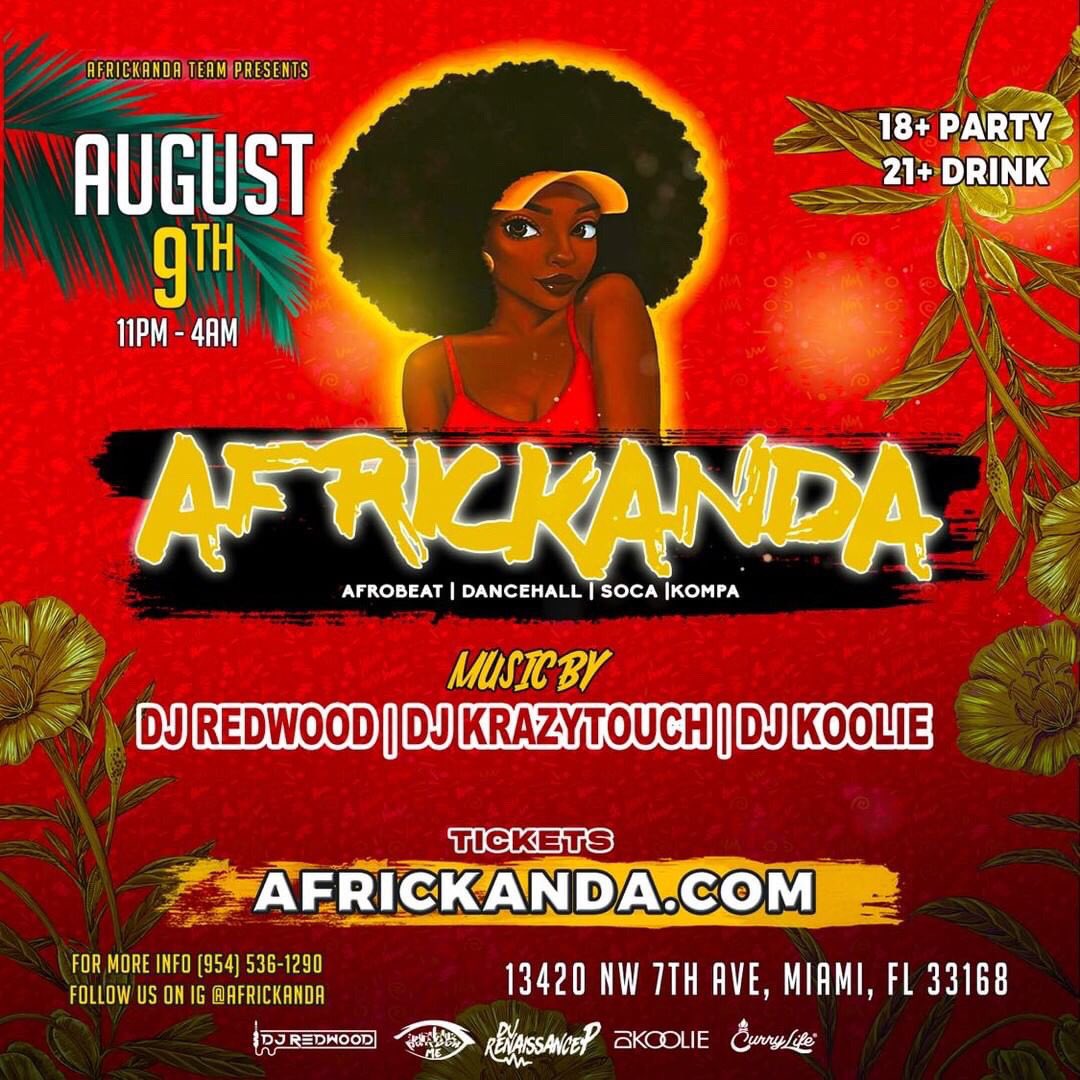 el_supremacy's tweet image. ARE YOU READY!!?!??
#AFRICKANDA Returns 💥
Friday AUG 9th | 11PM- 4AM
🎋Afrobeats | Dancehall | Soca | Kompa and more 🎋
18+ to 🎉 
21+ to 🍹 

👉🏾Hit the link in @africkanda bio👈🏾
📲Contact @dj_redwood for more info
•
#RedwoodVibes #afro