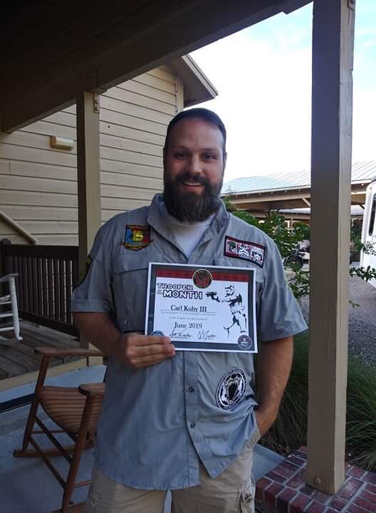 Makaze Squad • 501st Legion (@makazesquad) on Twitter photo 🎉Congratulations to our June trooper of the month, Carl Kuby! 🎉
We appreciate everything Carl does for our squad and for <a href="/CampBoggyCreek/">Camp Boggy Creek</a>. Let’s get to know him! #501stLegion 🎉Congratulations to our June trooper of the month, Carl Kuby! 🎉
We appreciate everything Carl does for our squad and for <a href="/CampBoggyCreek/">Camp Boggy Creek</a>. Let’s get to know him! #501stLegion