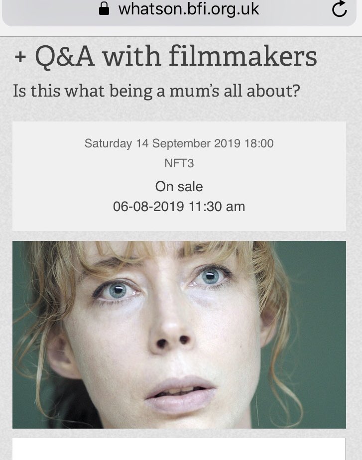 LauraLovesfilm's tweet photo. Pinching myself here, NO PLACE will screen at the BFI, Southbank London on Saturday Sept 14. Directing and Acting Nom for Michelle to boot.  Line up of events looks fantastic- get booking!  https://t.co/kcJ0LitwEf via @underwirefest @mimcmaho @WFTIreland @WFTV_UK @MillyMoll22 https://t.co/x1o9VuFRet
