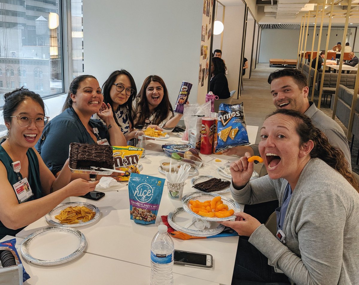 Alisha_Recruits's tweet photo. #TBT to when my team ‘Running for Snacks’ celebrated being in the Top 100 by having a delicious snack party! So proud &amp; great job Team! #WhereAmazingWorks #RunningForSnacks #NYPstepsChallenge #NYPBeHealthy https://t.co/gdB40YSVuw