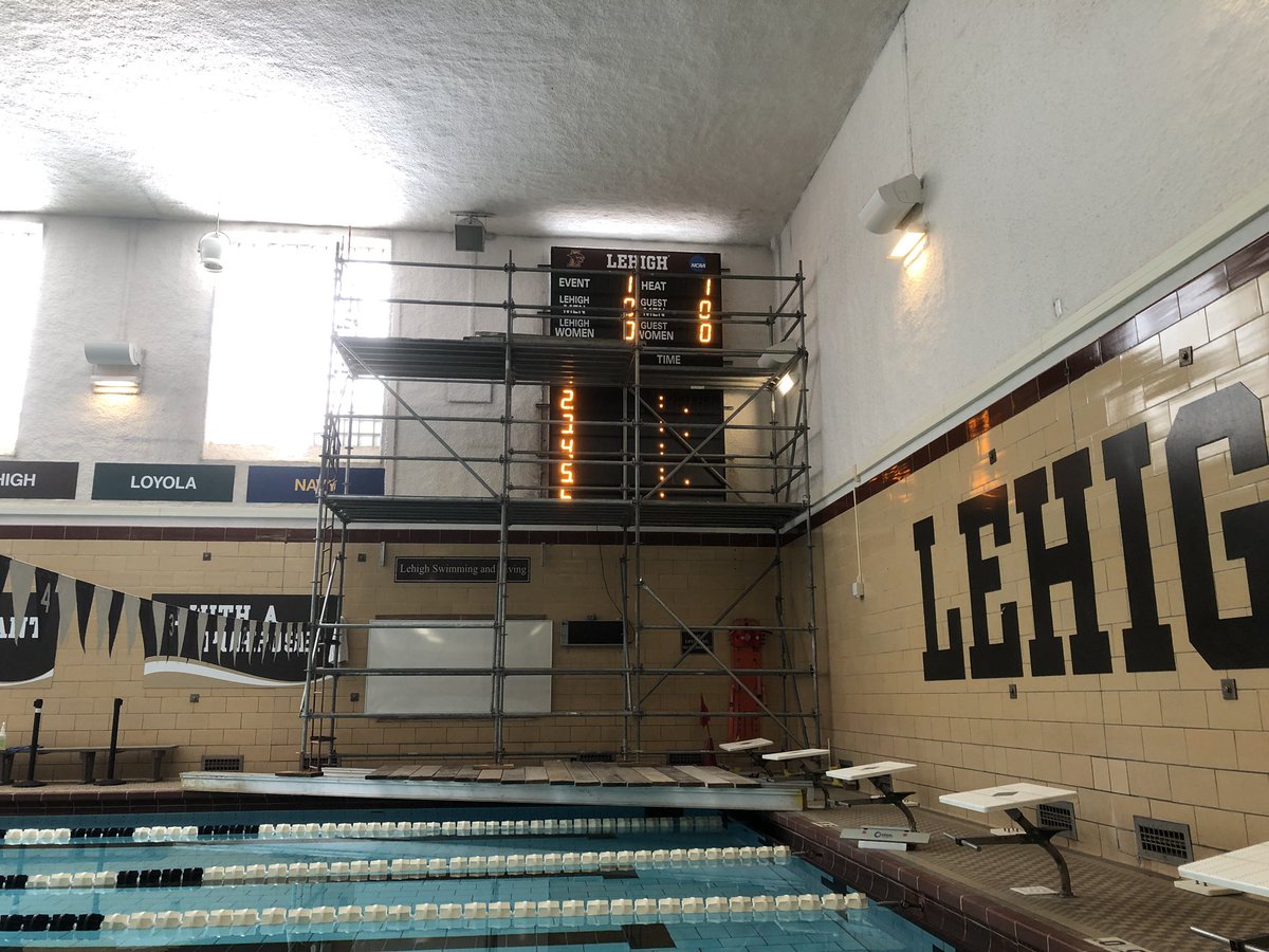 LehighAthEvents's tweet photo. New digs fully installed at #JacobsPool in time for the @LehighSwimDive 2019-2020 campaign! https://t.co/tiTFZD6qAZ