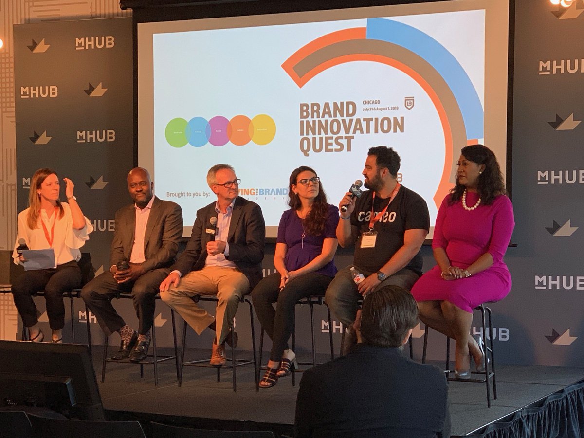 Great panel discussion featuring brand #leaders and #innovators during @LTB_Academy's #brandinnovationquest at #mHUB. @bookcameo @Mr312 @KnowlesCorp @TheHatcheryChi @YWCAChicago @CushWake @ALSWharton