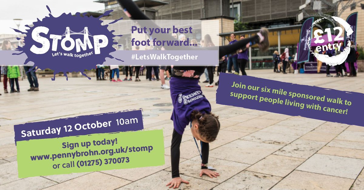 PennyBrohnUK's tweet photo. We hope to get some lovely weather on our annual 6 mile sponsored walk on Sat 12 Oct, so why not join us and register here if you would like to raise funds to help others live well with cancer. https://t.co/ddnrNCnBXa
#letswalktogether #stomp2019 #morethanmedicine https://t.co/OhqLAw6EE5