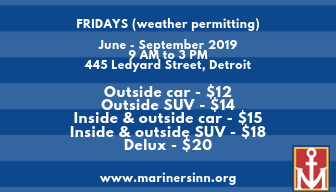MarinersInn's tweet photo. Get your car washed Friday AND support a #nonprofit while doing so! Our Social Enterprise program offers summer car washing services each Friday (weather permitting) from 9a-3p here at Mariners Inn...stop by tomorrow! #marinersinn #recoveryisreal #socialenterprise https://t.co/pSctRyg07w