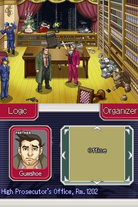 Edgeworth is able to investigate the crime scene and freely explore, and use logic to come to his own conclusion on the crime. In addition, as you are playing as a prosecutor, this leads to new types of cases and stories!