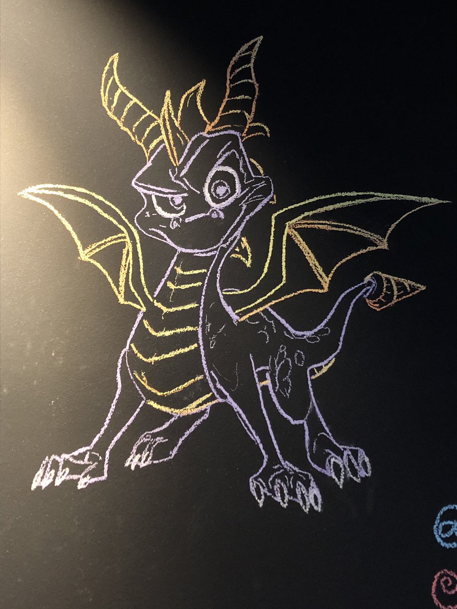 amcgator's tweet image. #Spyro #chalk #programmerart #LoveWhereYouWork