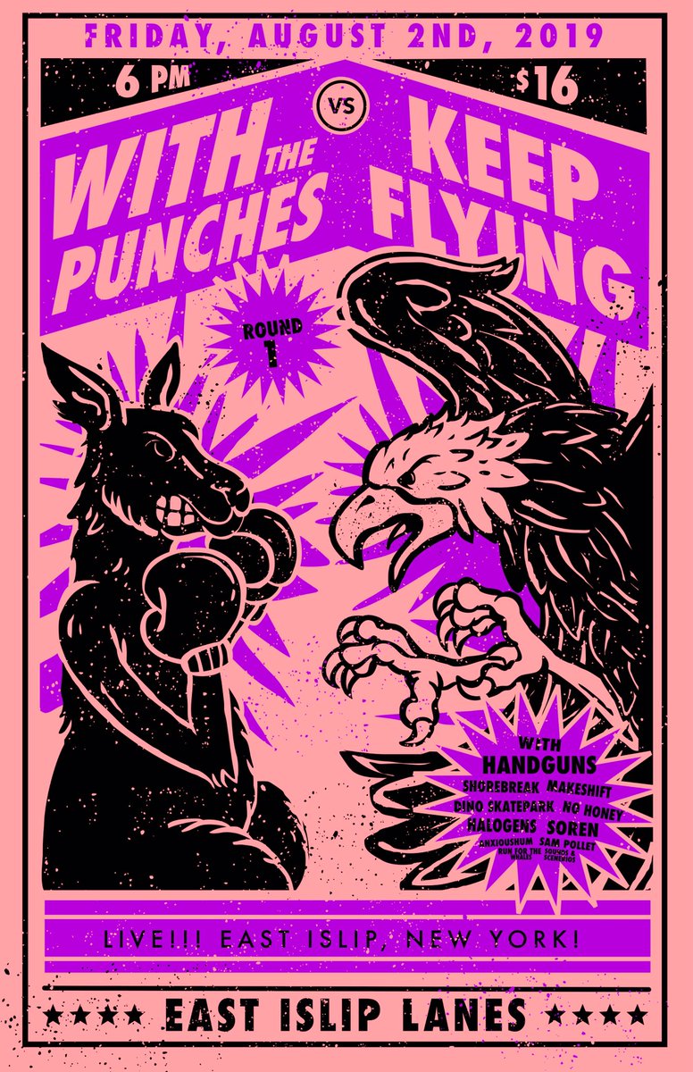 KeepFlyingBand's tweet image. Big weekend. Long Island. Asbury Park. Stroudsburg. 3 chances to kick it with us @withthepunches @halogens and a bunch more friends. This is straight up rock and roll. See you tomorrow! Let’s bowl baybay!