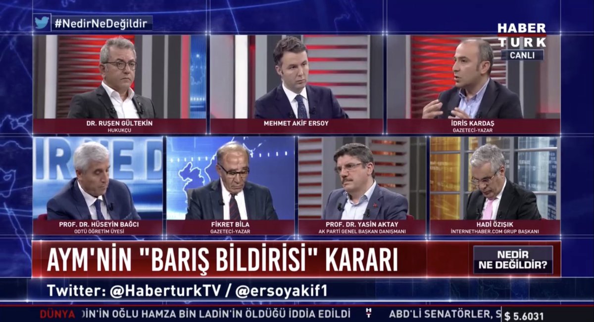 FatihEryesilS's tweet photo. #AkParti #Genel #Başkan #Danışmanı #Prof #Dr @yaktay, Habertürk TV #NedirNeDeğildir ‘de @ersoyakif1 ‘in moderatörlüğünde 
➡ Suriyeliler algısı dünden bugüne nasıl bir dönüşüm içerisinde?
➡ Anayasa Mahkemesi'nin hak ihlali kararıyla ilgili gündemi değerlendiriyor.
@HaberturkTV https://t.co/PQLSQzqqPA