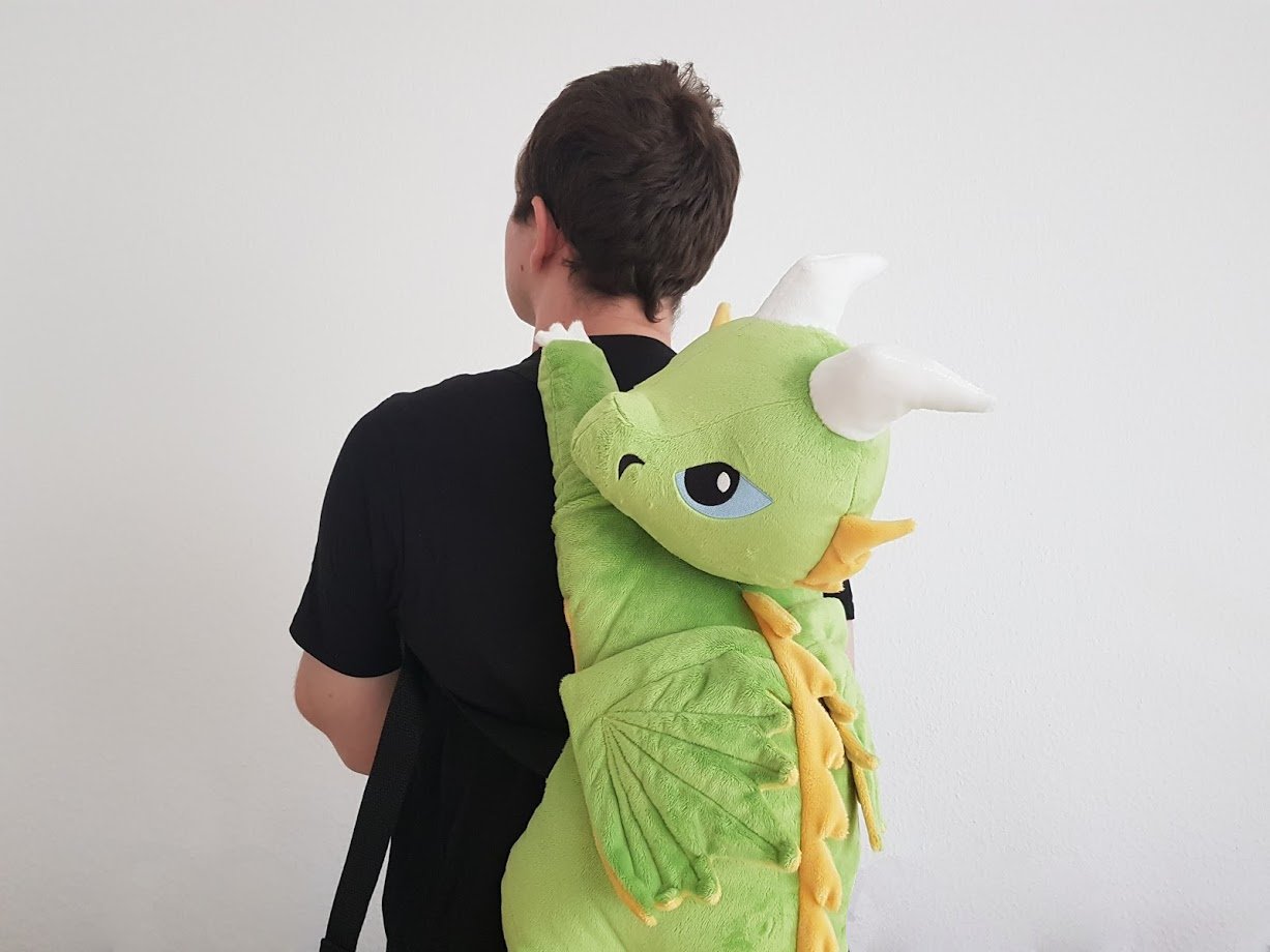 Fenmar on X I made a cute dragon backpack plushie dragons Plush DIY handmadebyme Pattern by CholyKnight https t O2fFh2K0O2 X