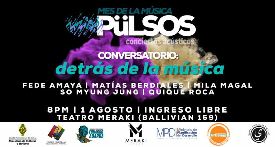 radarkultural's tweet photo. Hoy en Meraki Teatro Bar dentro del marco del Mes de la Música: Pulsos, se realizará el conversatorio “Detrás de la música”. Los esperamos a las 20:00.
https://t.co/TAQBt7kz3T https://t.co/PQAAGNPE7P
