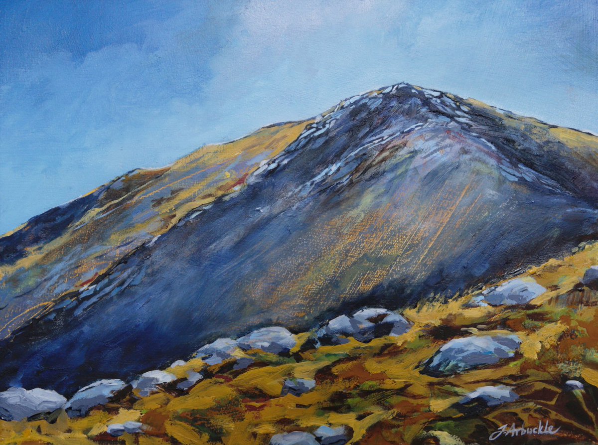 The Summit of Ben Ledi - oil painting
#oilpainting #scottishartist #benledi #Callander #trossachs #hillwalkingscotland #mountainlove #artforsale