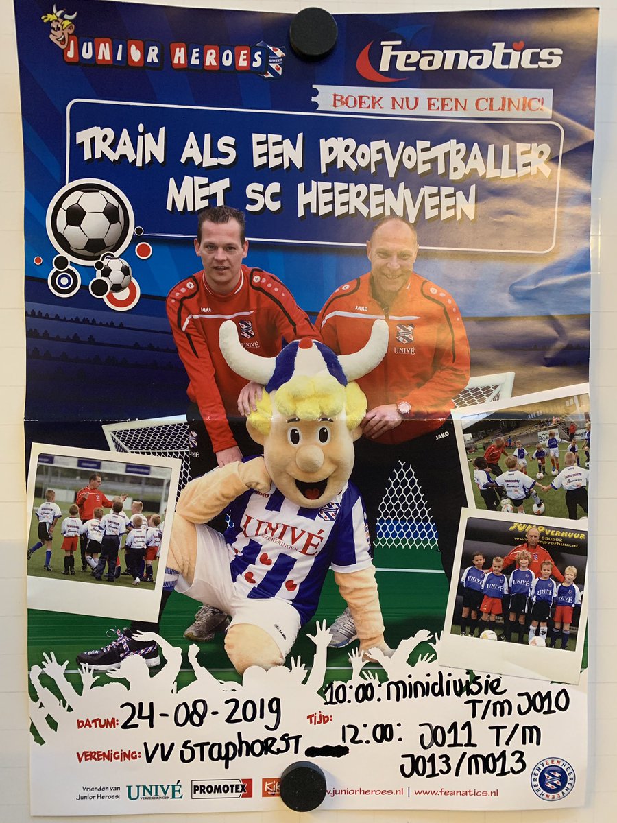 SuppclubVVS's tweet photo. 24-08-2019 zet in je agenda!
10:00 minidivisie t/m jo10
12:00 jo-11 jo13/mo-13 #trainalseenprof #vvstaphorst #60 #jaar #jubileum https://t.co/2dBtJK24ix