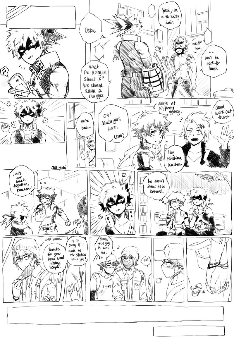 noctoyuki's tweet image. A sketch comic of #bkdk as an apology for the...angsty one I made a few days ago. This is a little bit long, so brace yourself.
