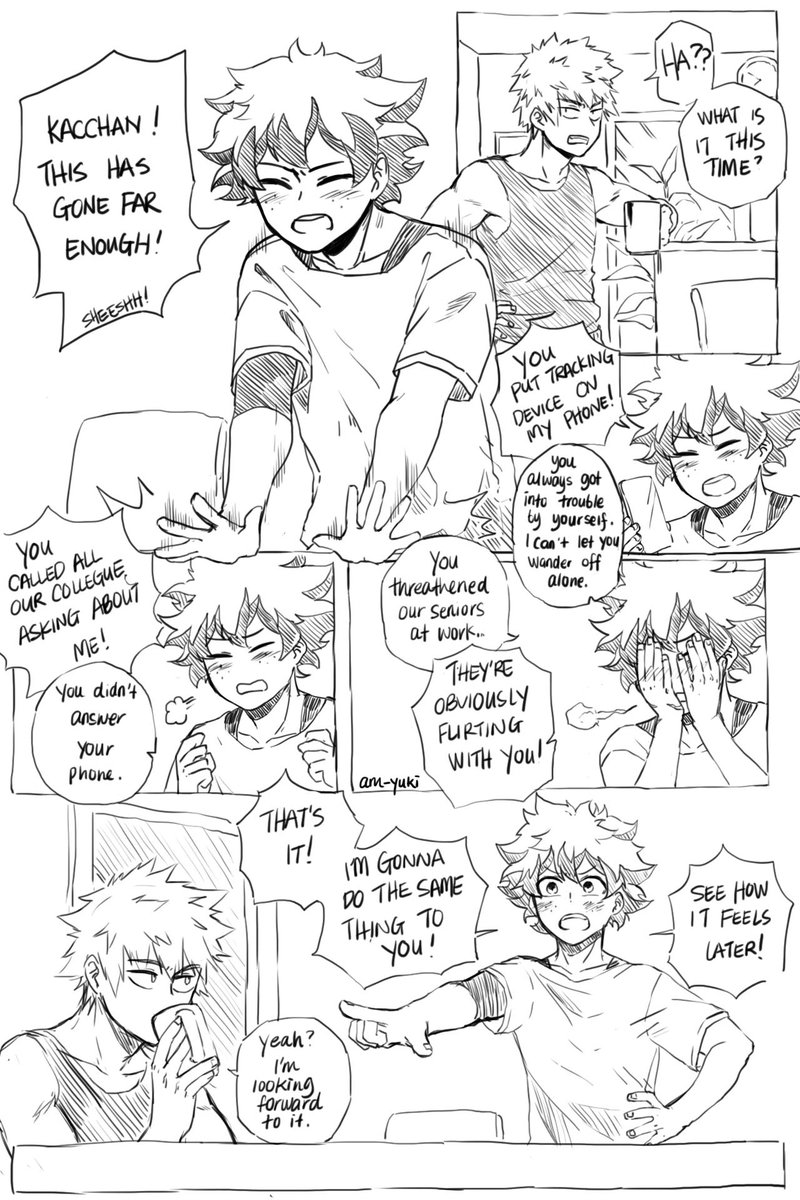 noctoyuki's tweet image. A sketch comic of #bkdk as an apology for the...angsty one I made a few days ago. This is a little bit long, so brace yourself.