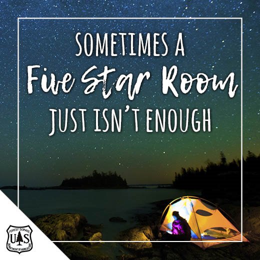 Trade your bed for a sleeping bag, turn off your electronic devices and enjoy some quiet time!  ow.ly/J82f50uEp32