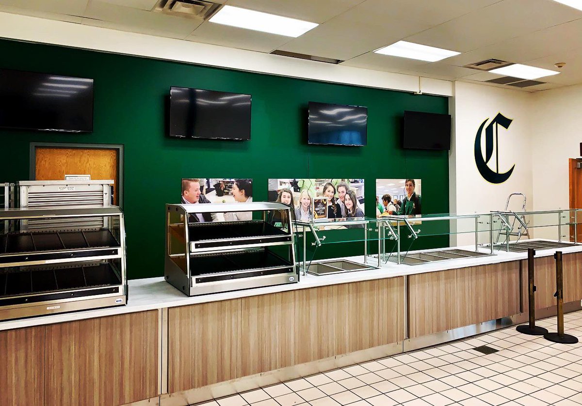KnoxCatholic's tweet photo. Thanks to our friends @pedestalfoods for the beautiful redesign and remodel of the Irish Cafe ☘️ #viewwhatsnew #backtoschool https://t.co/fdGcbYBKGd