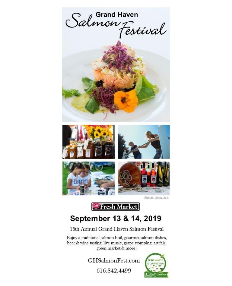 We have distributed our posters and rack cards all around downtown Grand Haven! Be sure to keep an eye out for one of these and take one to pass along to a friend! 😊

For a complete schedule of events click here: ghsalmonfest.com/schedule/

#ghsalmonfest #visitgrandhaven