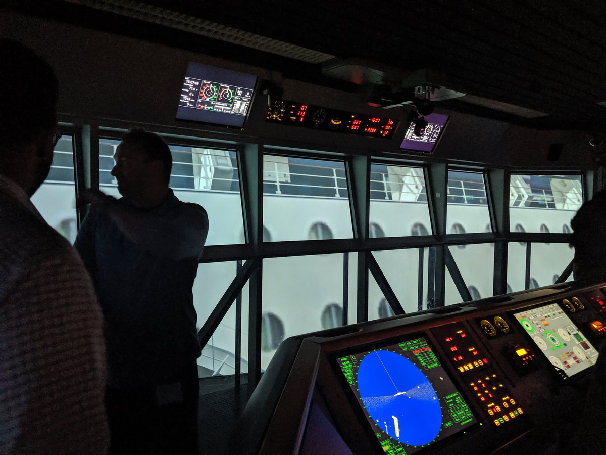 dragonmantank's tweet image. .@NexmoDev went on an awesome tour of the ship simulator at the Maritime Conference Center. Thank you @MidDevCon #middevcon /cc @kellyjandrews