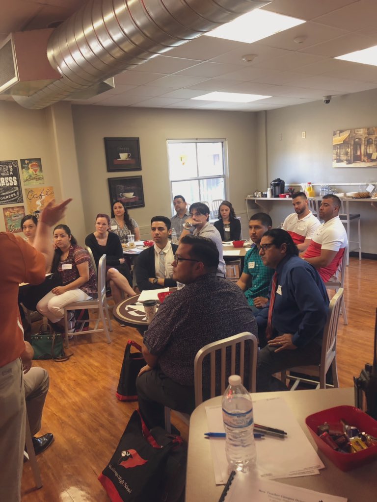 Excited to welcome some of our new teachers to HHS! #CSND #HCISDstories