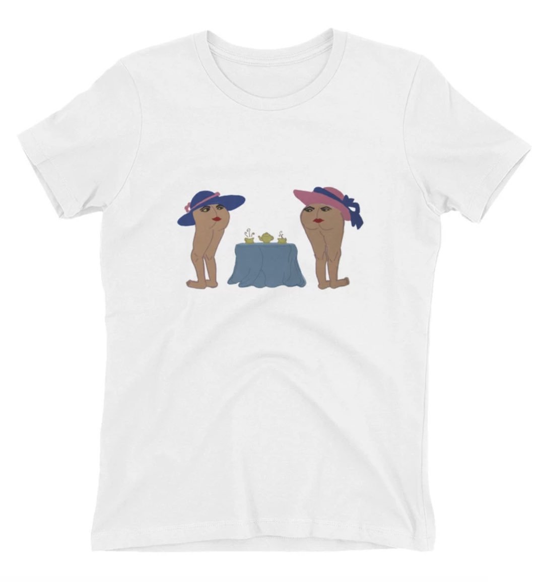 PimMonsters's tweet photo. Today we’re featuring the “Ladies’ Night”, a satirical depiction of old-fashion tea time conversation! The Ladies’ Night is on #totebag, #canvasprints, #posters and #mugs . Perfect for #bacheloretteparty gifts. ➡️🛒 https://t.co/IzlAW34U9Q 

#ladiesnight #teatime #pimmonster https://t.co/W4yQS0M6R0
