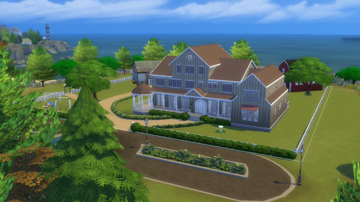 UsagichiTV's tweet photo. I went and build a farmhous in #ts4 The landscaping took me whole night and I watched @Deligracy's video on it and I watched @lilsimsie build her farmhouse. I hope I did them proud. Available on the gallery, look for the username HeraBera 🥰 https://t.co/CPZVc5tSBx