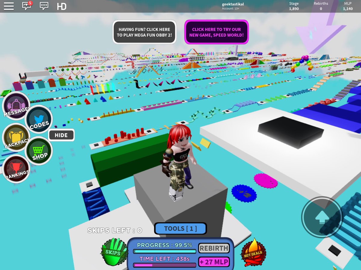 Bloxtunroblox Codes Mega Fun Obby 2 May 2019