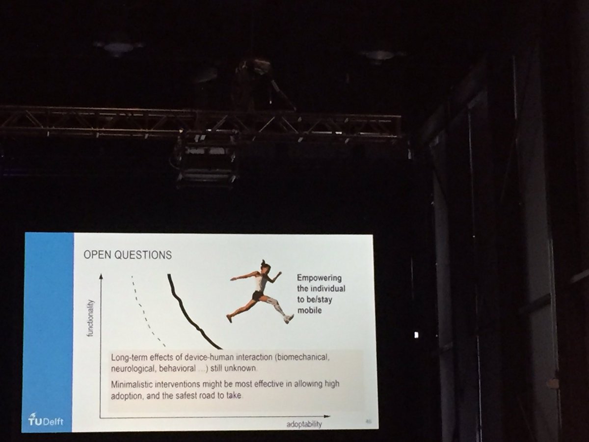 Very interesting keynote by prof Heike Vallery on technology development and design for gait and balance support! #isbasb2019
