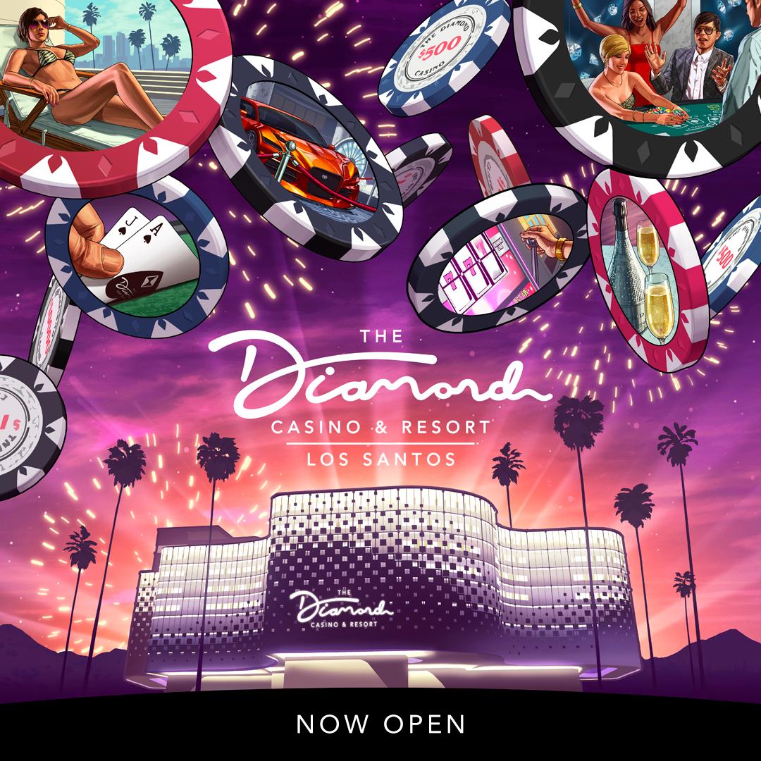 RockstarGames's tweet photo. The Diamond Casino &amp; Resort is
now open. Experience excellence.

Swipe to learn more.