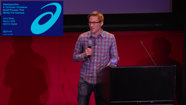 strongdm's tweet photo. Just added to our on-demand video and slide library: @jdnoss Senior SRE of @ASICSDigital on a #12Factor container build process that works for humans. https://t.co/CVmzmQvODN https://t.co/lquGewvmRA