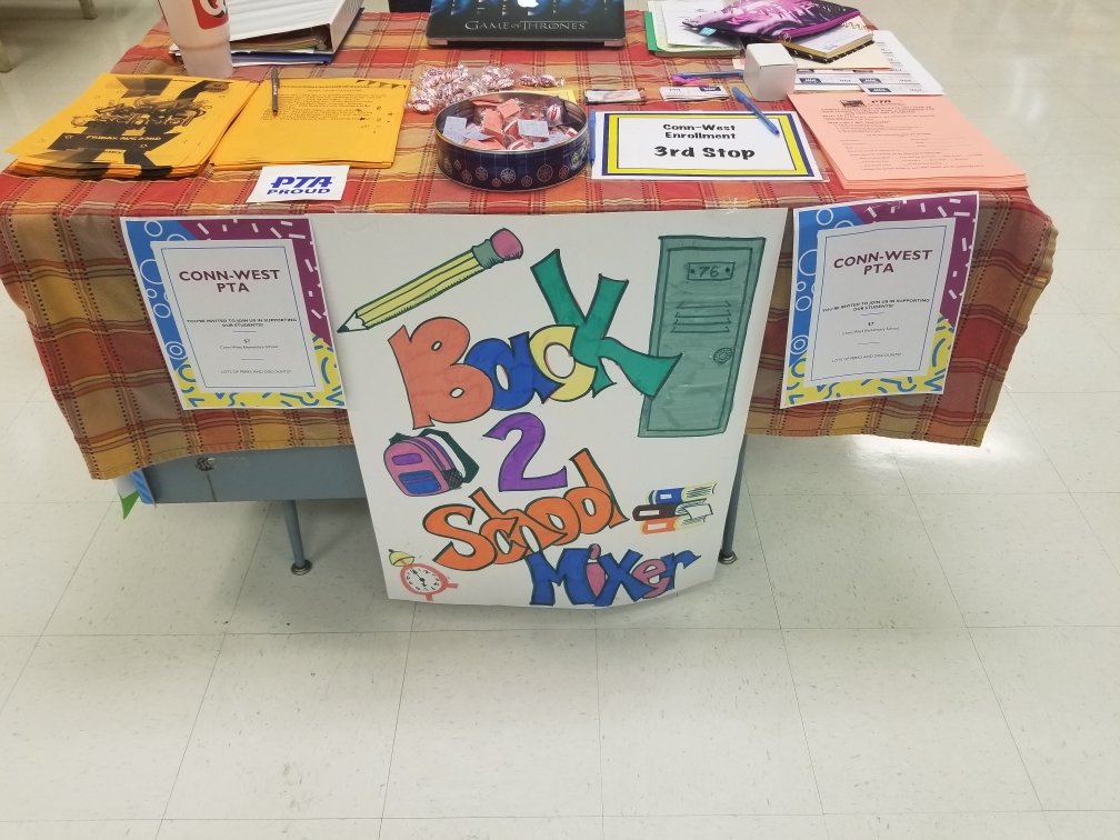 PtaConn's tweet photo. Don't forget to come see us at Centralized Enrollment! #gvrox @CWES_Cougars https://t.co/XJqOO2a075