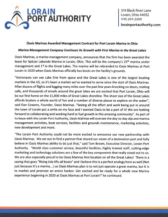 Lorain Port and Finance Authority (@lorainport_lpfa) on Twitter photo 