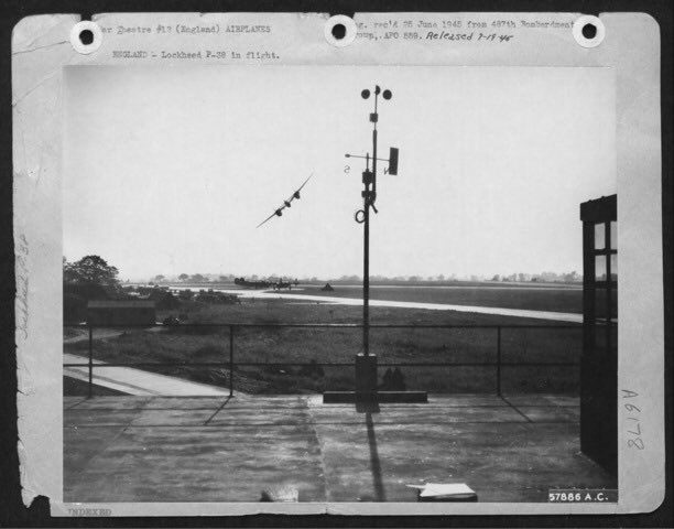 hanslope's tweet image. Sorry, my other favourite picture, a Mosquito buzzing the Control Tower