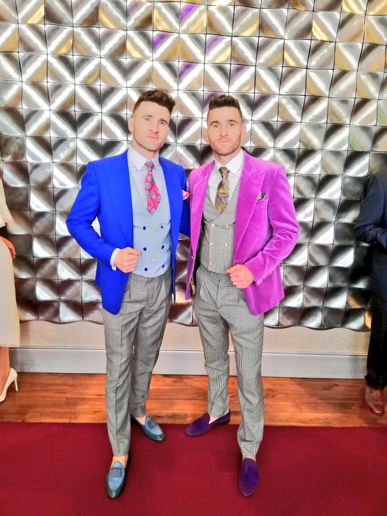ThegHotel's tweet photo. Just some of the #gDapperGents at the g this evening! 

The men in attendance were in a league of their own, colour to cut, every detail was attended to! This was a very tough choice for our guest judge Pauric from @Hanleyie!

#LadiesDayAtTheg #gDapperGent #ThegHotel #GalwayRaces https://t.co/lDYdj5DuDt