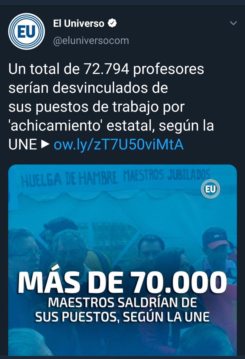 DDavidVillamar's tweet photo. Estimados maestros,
¿Querían ver cómo era el Ecuador SIN CORREA? Bueno pues, su sueño se ha hecho realidad! Para la próxima, en vez d mandar a los guaguas a estudiar Historia, mejor ESTÚDIENLA USTEDES... a lo mejor así no tengan que vivirla UNA Y OTRA Y OTRA VEZ... https://t.co/ZNgAHlWF8k