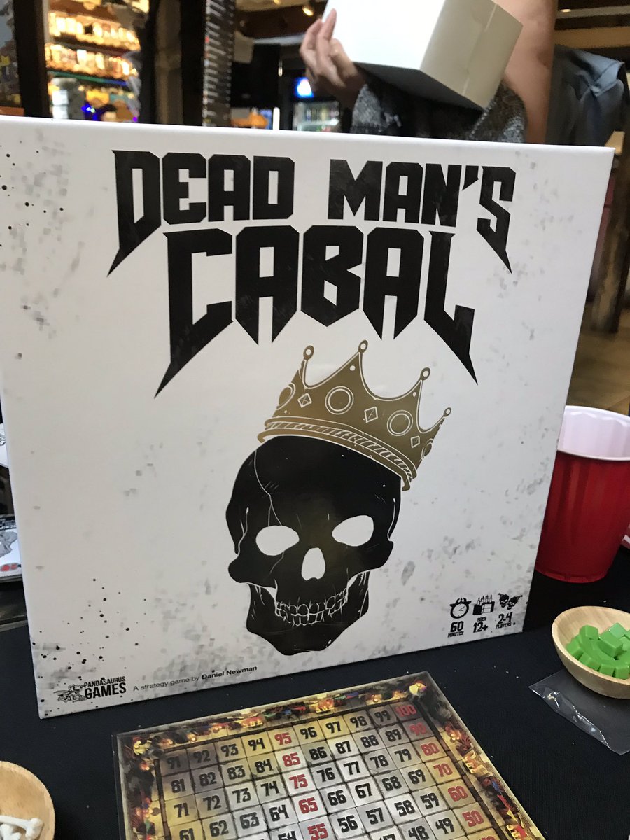 thing12games's tweet photo. Played #DeadmansCabal by @Pandasaurusgame & @dnlnwmn with @BJGeekNation @realomegagamers & Aaron at @ZulusGameCafe
Time to raise the dead for a party! 💀🎉
#GenCant https://t.co/1YnxvKeQfm
