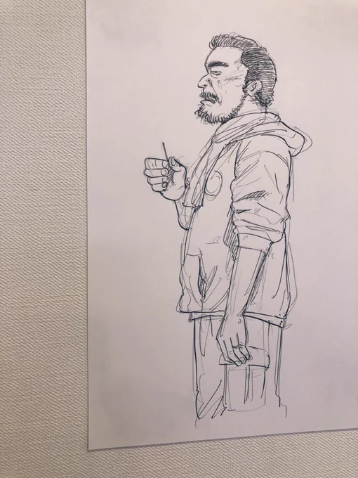 歯に挟まった紅生姜を探すおじさん
はまった菅官房長官
オードリーのオールナイトニッポン絵

を壁に直貼りしてきました。#それから 