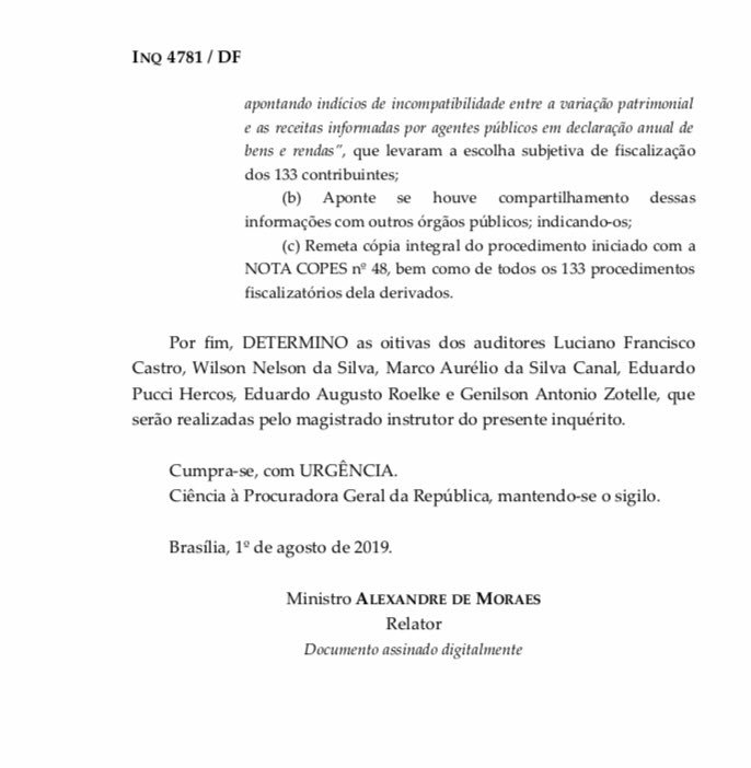 VladimirAras's tweet photo. Em inquérito *penal sigiloso aberto de ofício, um juiz do STF, agindo fora de sua competência e sem pedido de ninguém (nem do órgão de acusação), determinou o afastamento de auditores da Receita Federal e bloqueou uma investigação *fiscal. Num inquérito já arquivado pela PGR... https://t.co/UGkJreRd04