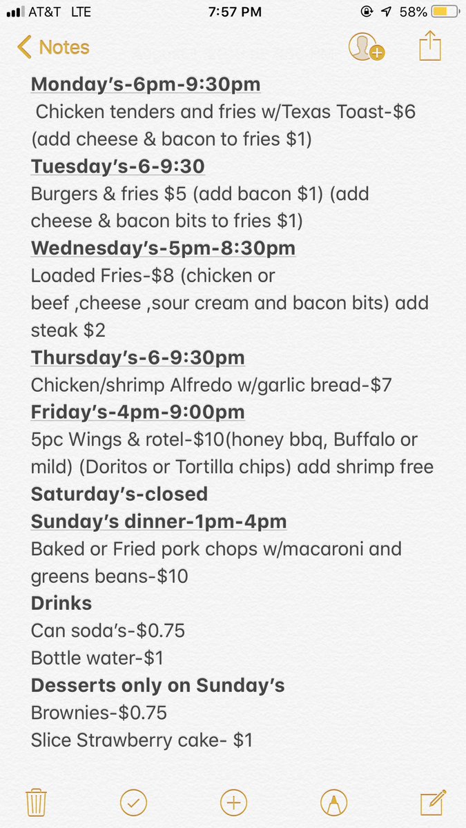 Okay so some y’all been askin to see my menu here it is ‼️ how y’all feel bout this ? #MyAum