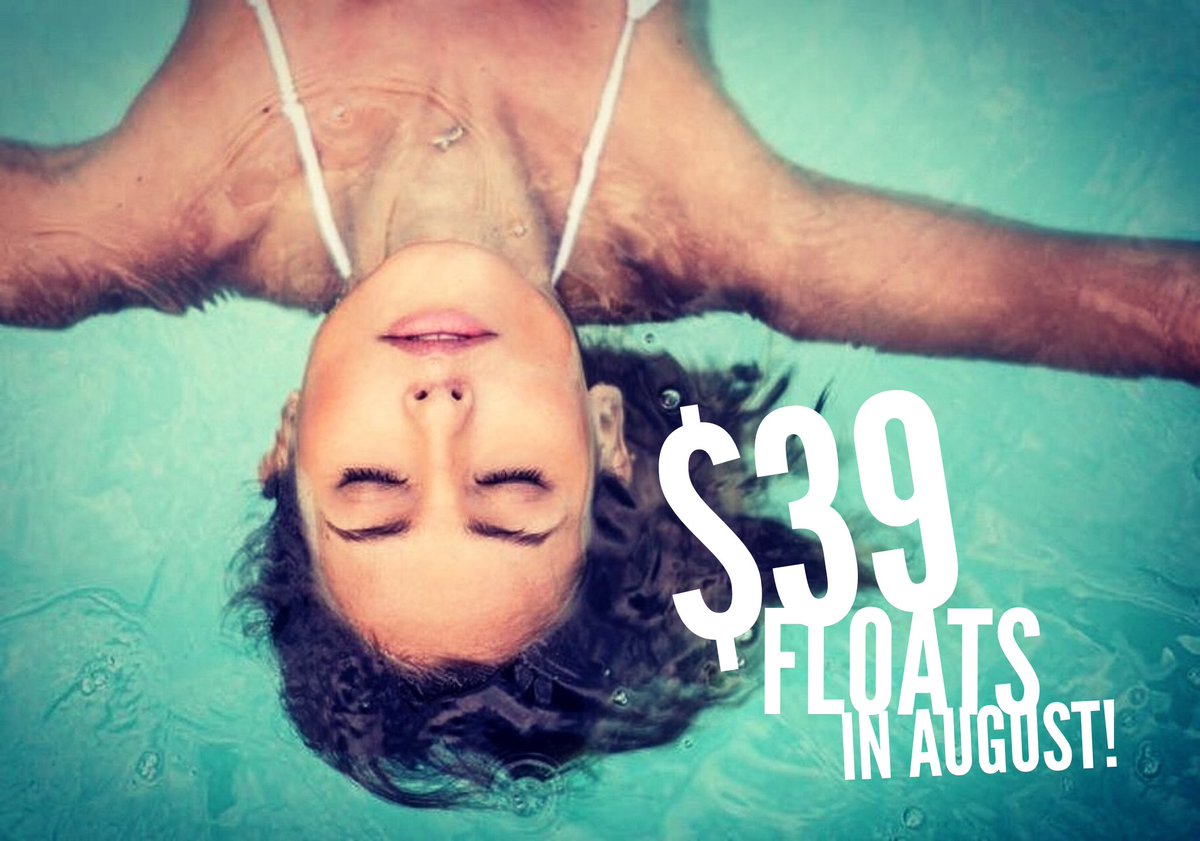 Yeah, it’s August, it’s 🔥, come see us and get your float on for only $39 for 60 minutes of bliss!

#floaton #Ottawa #613summer #floatationtherapy