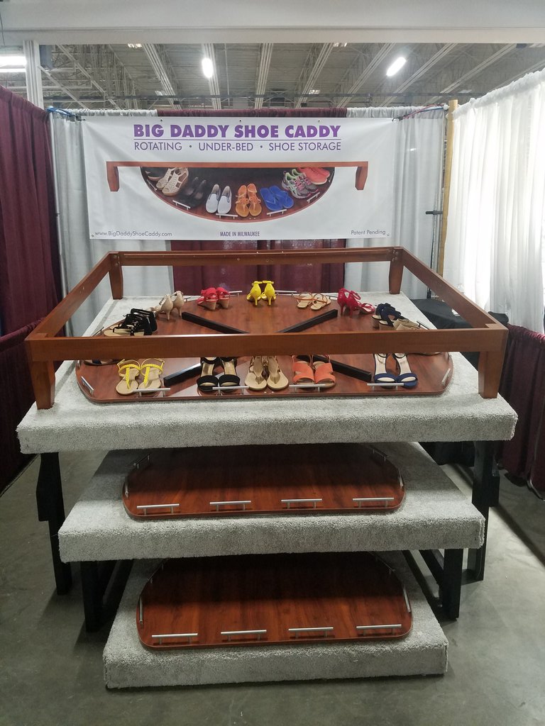 ShoeCaddy's tweet photo. Check us out at the fair #WIStateFair #shoes #boots #highheels https://t.co/4M30qD2XUt