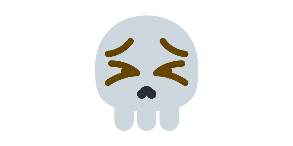Emoji Mashup Bot 🫡 on X: 💀 skull + 😾 angry-cat =   / X