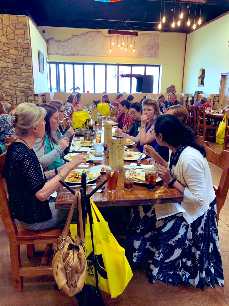 DISDDirector's tweet photo. Thanks @DenisonChamber for the delicious lunch at Rustico for our new teachers! We are blessed to live in a community that provides such a wonderful level of support! #igtbayj #TeamDenison https://t.co/Mm7qDo7VVW