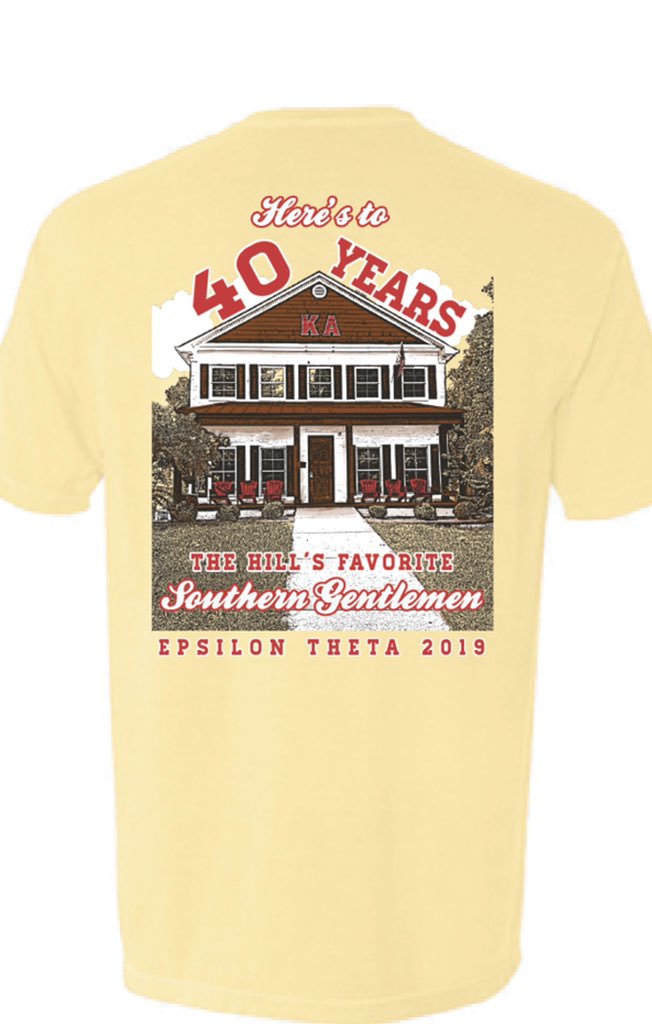KAOrder_WKU's tweet photo. It’s August, which mean the semester is right around the corner. We are proud to celebrate 40 years as the Hill’s favorite Southern Gentleman. The link to order shirts is open until August 6th at 11am. 
https://t.co/c2BWep4YnE https://t.co/fZpDUayHgz