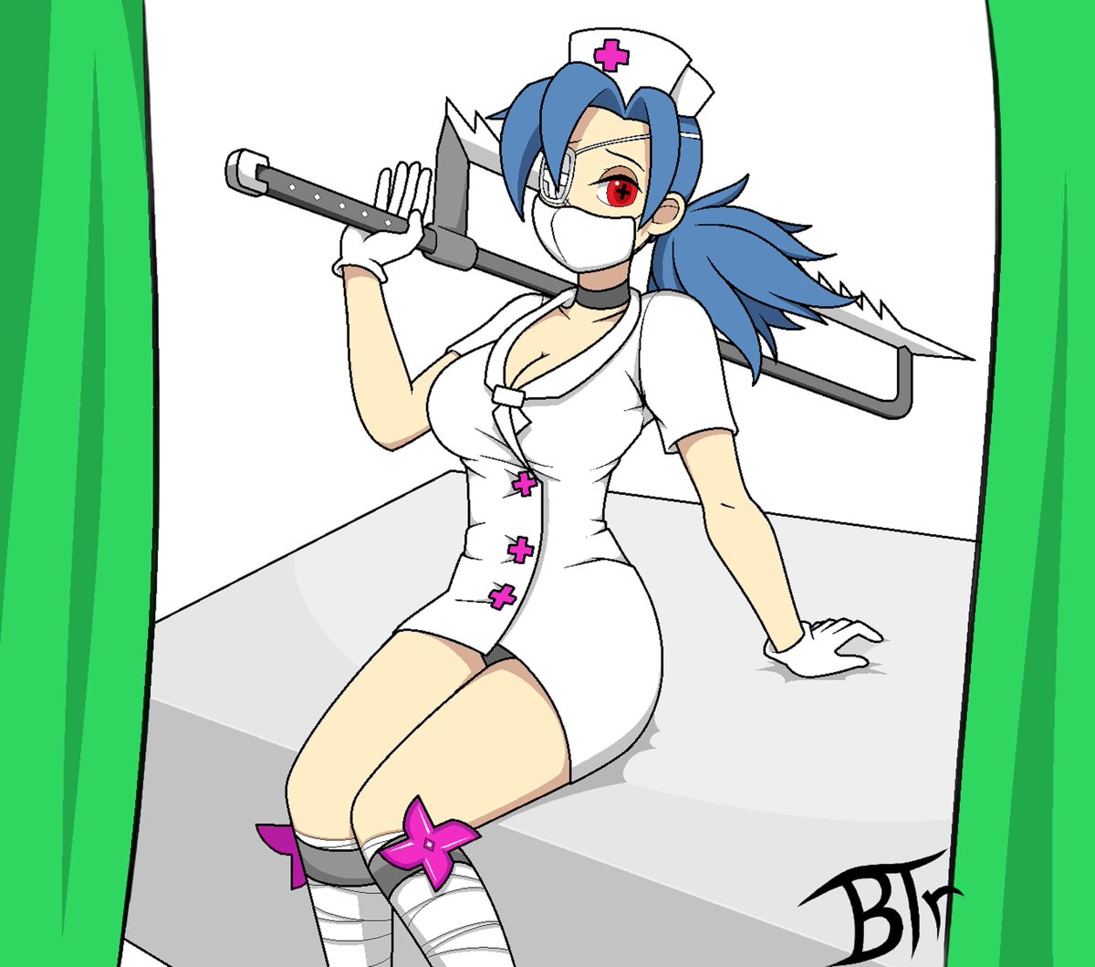 Shinobi Nurse Valentine from Skullgirls-requested by Adam Monroe (from my f...